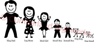 Standard Stick Figure Family